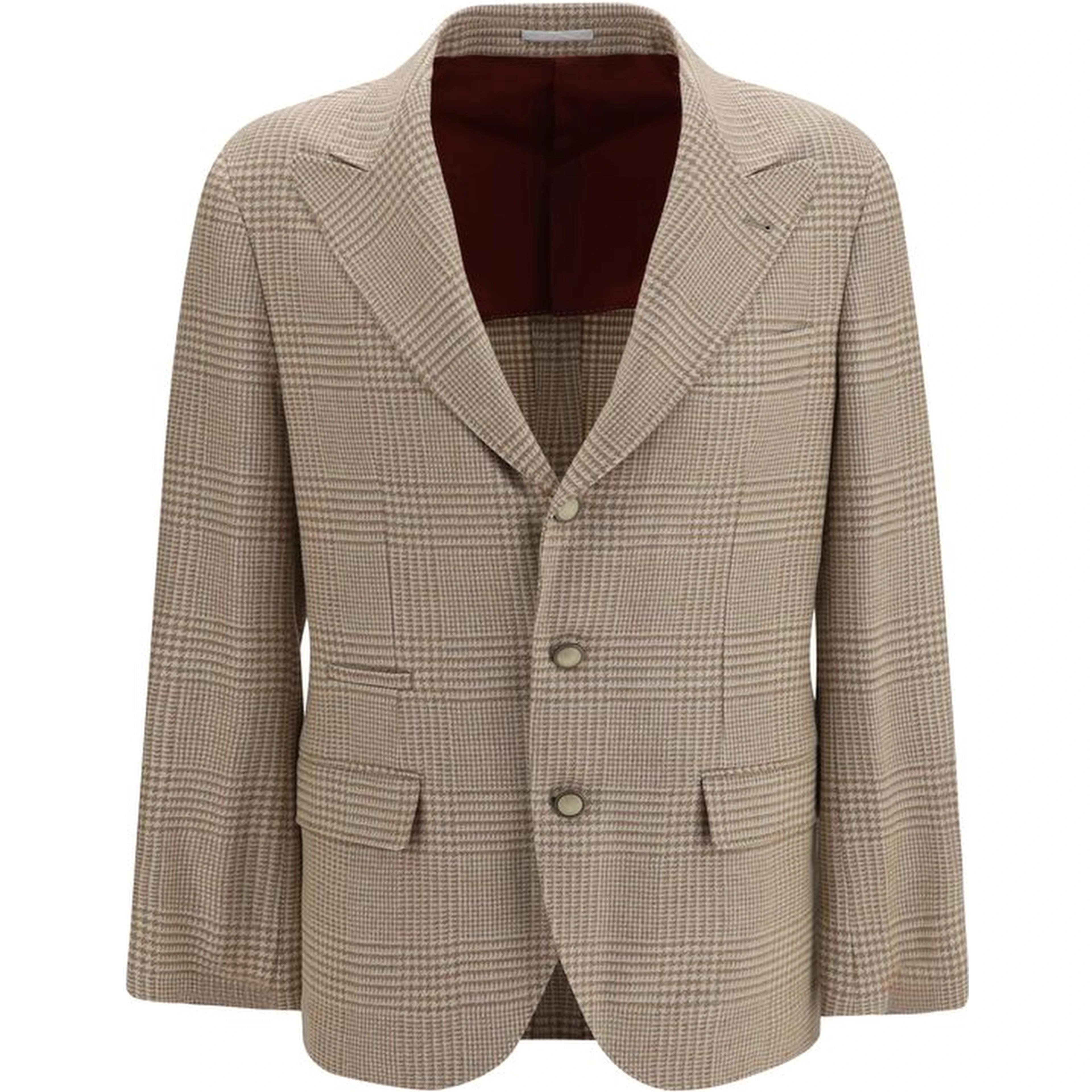 Beige Cotton Blazer