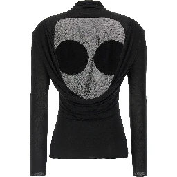 Black Viscose Cardigan