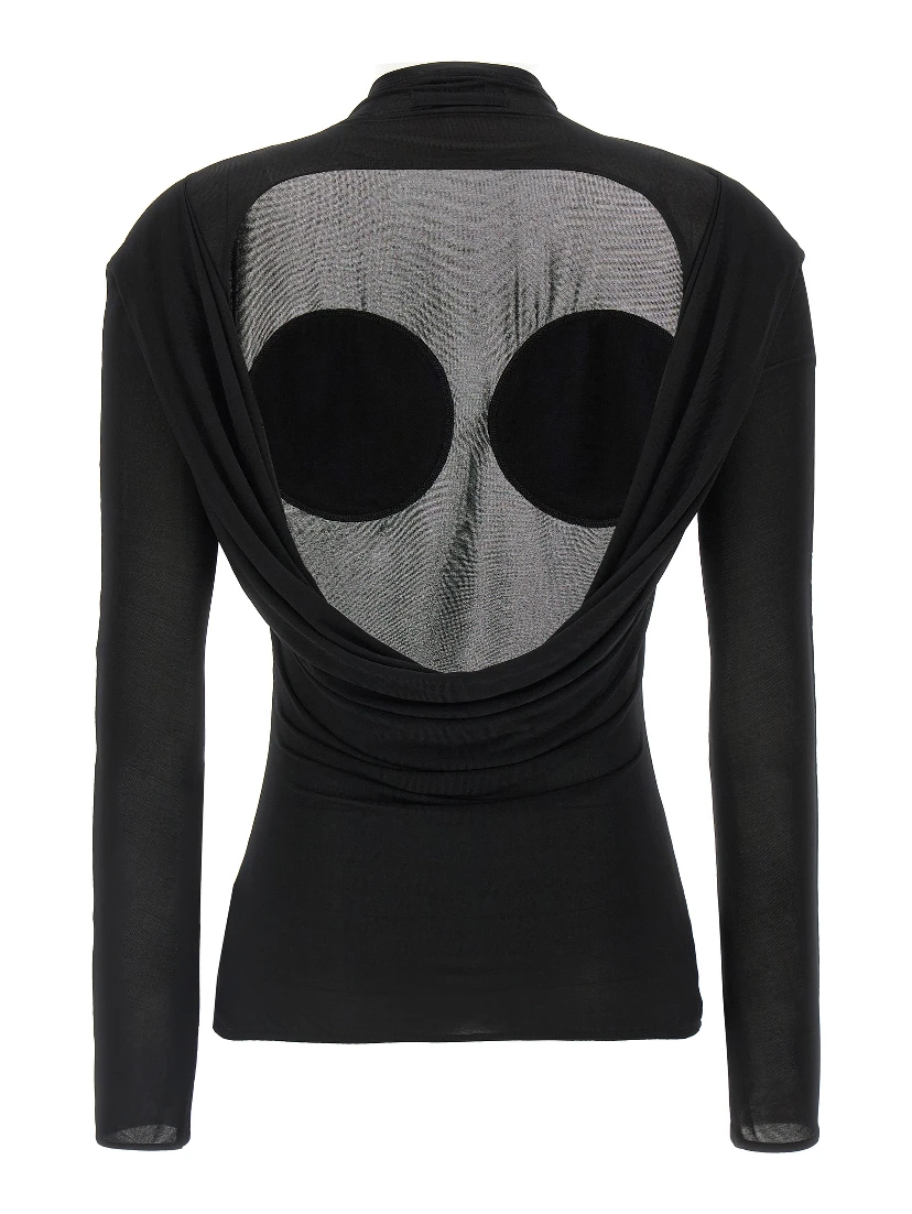 Black Viscose Cardigan