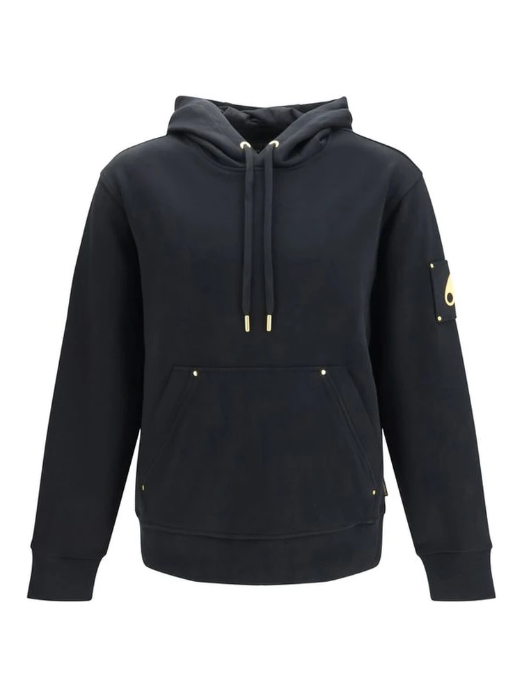 Black Cotton Sweatshirt