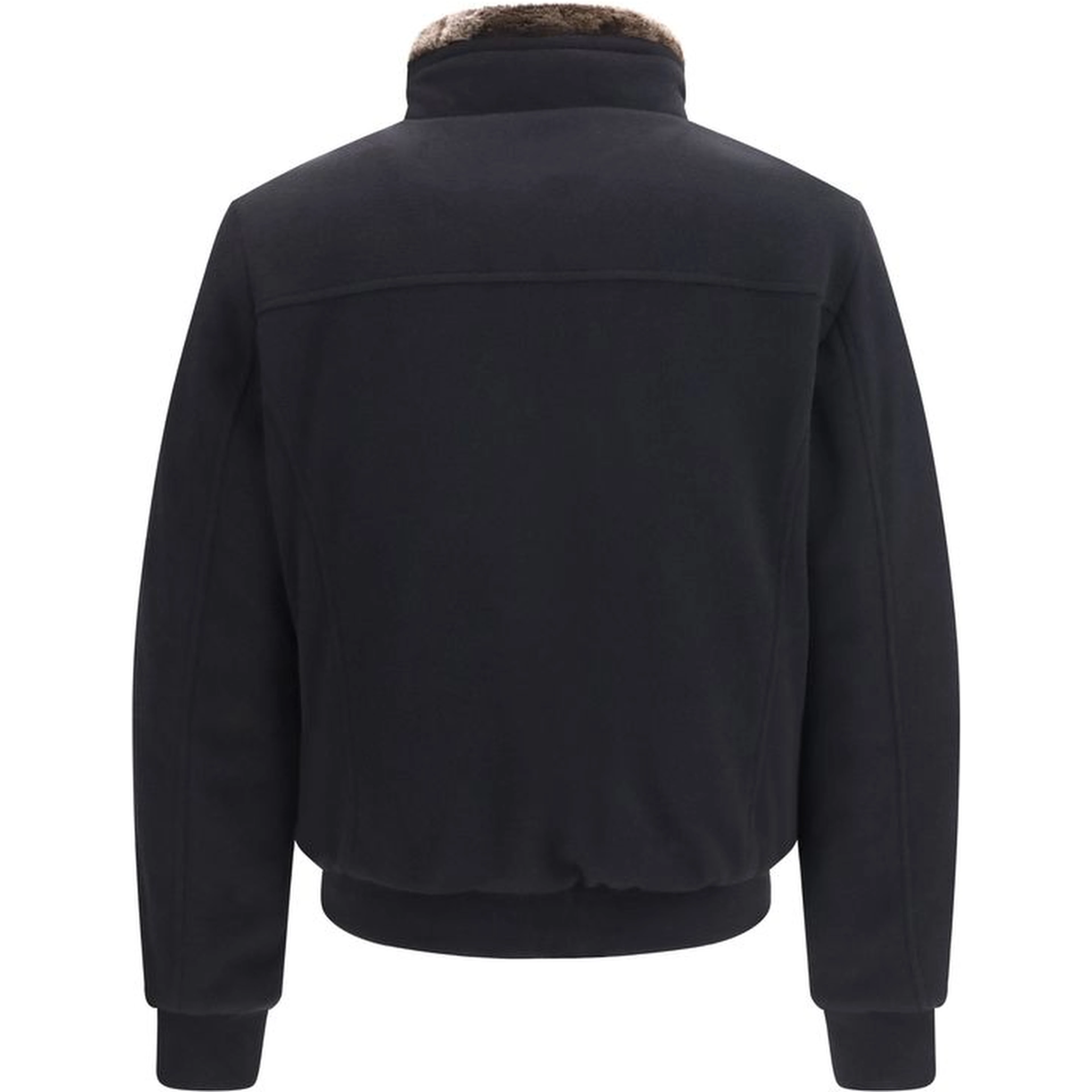 Black Cashmere Bomber