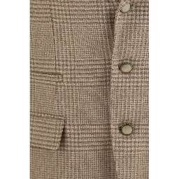 Beige Cotton Blazer