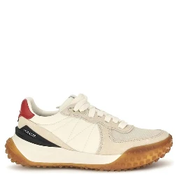 Beige Polyamide Athletic Sneakers