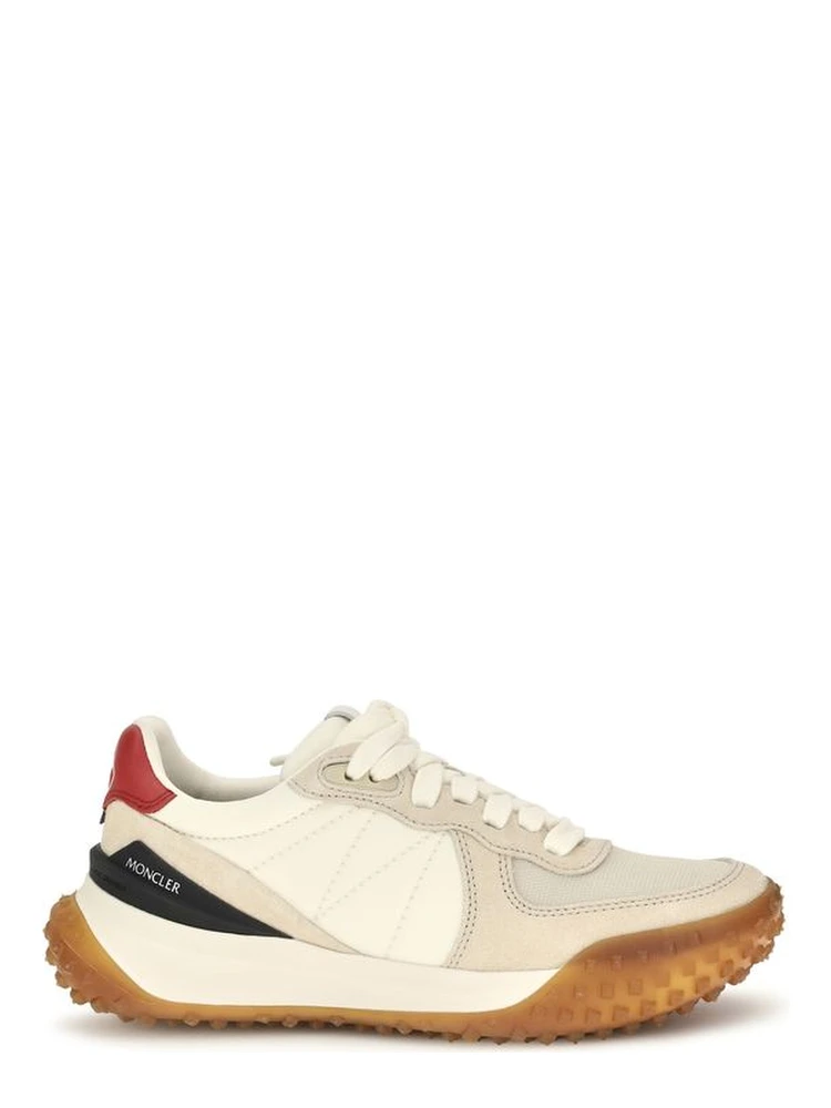 Beige Polyamide Athletic Sneakers