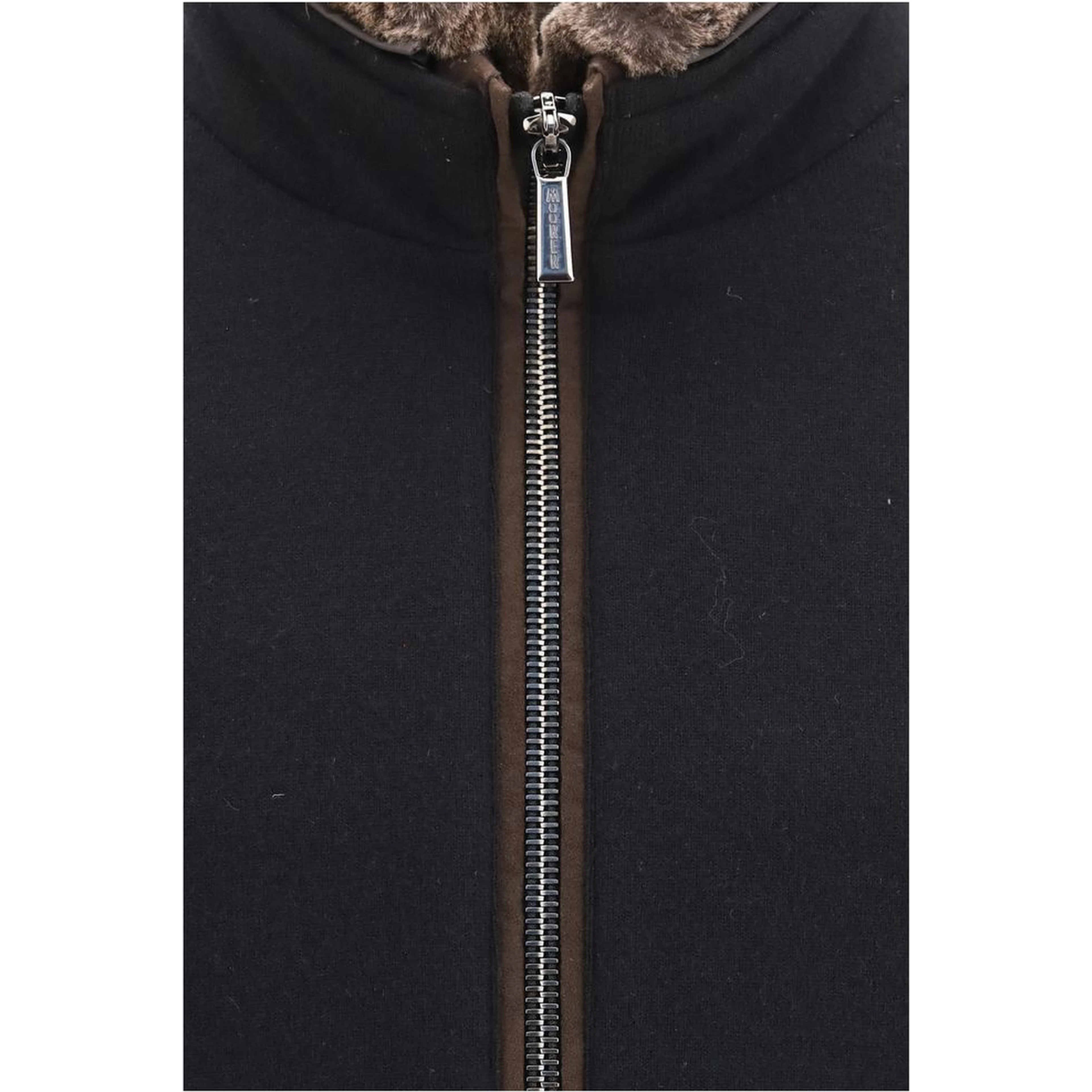Black Cashmere Bomber