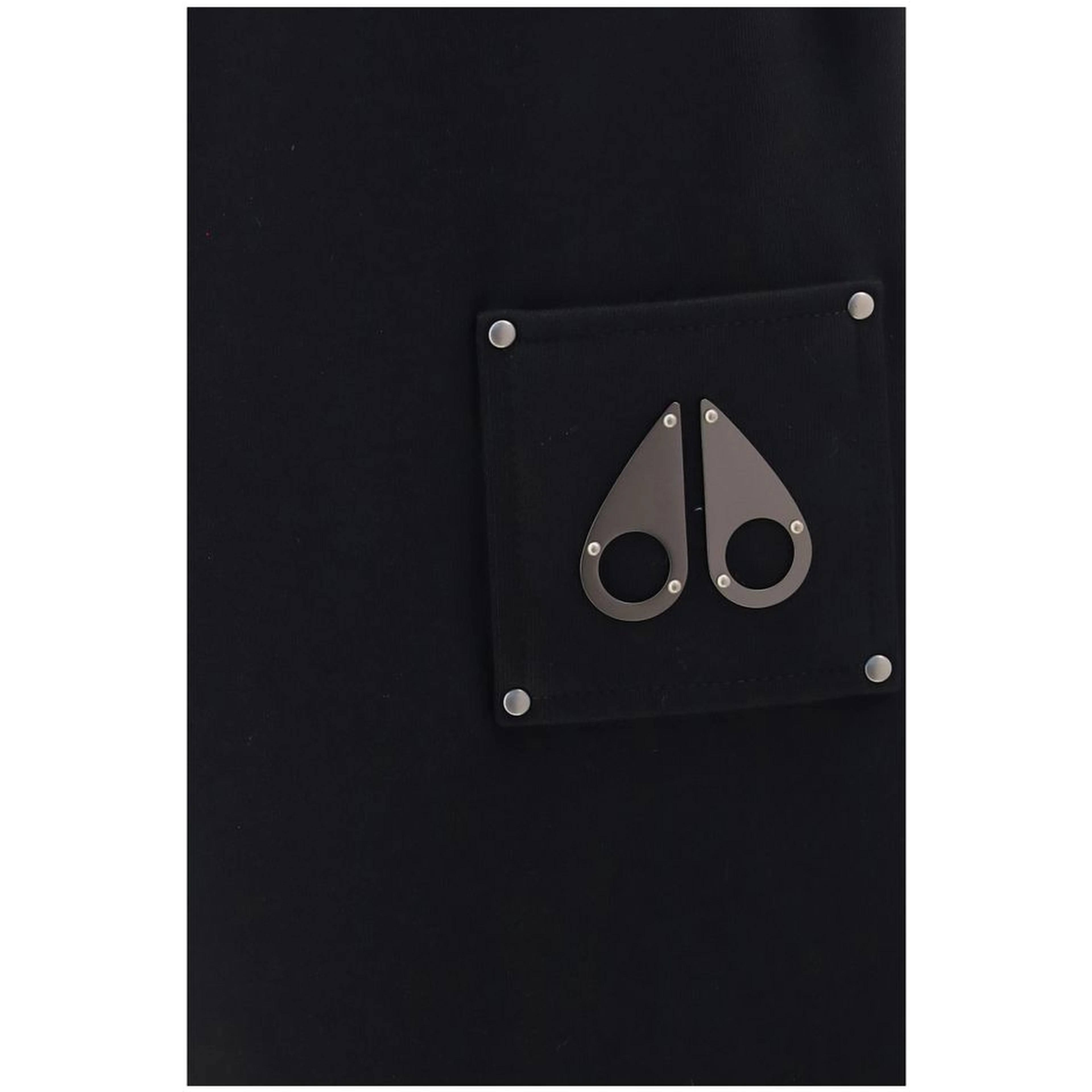 Black Cotton Casual Pants