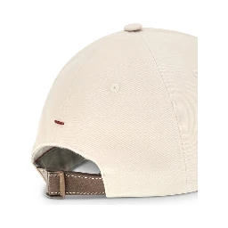 Beige Cotton Cap (Baseball Hat)