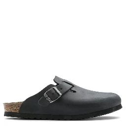 Black Synthetic Mules