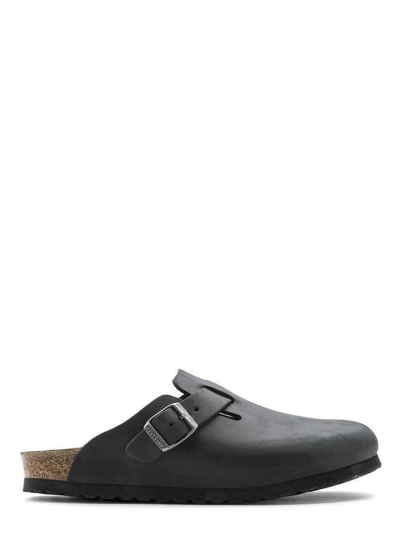 Black Synthetic Mules