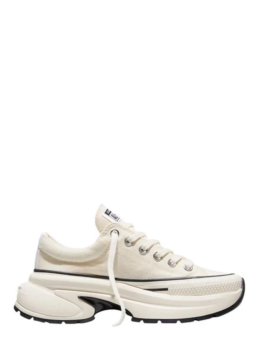 Black And White Textile Chunky Sneakers