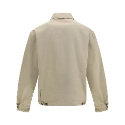 Beige Cotton Denim Jacket