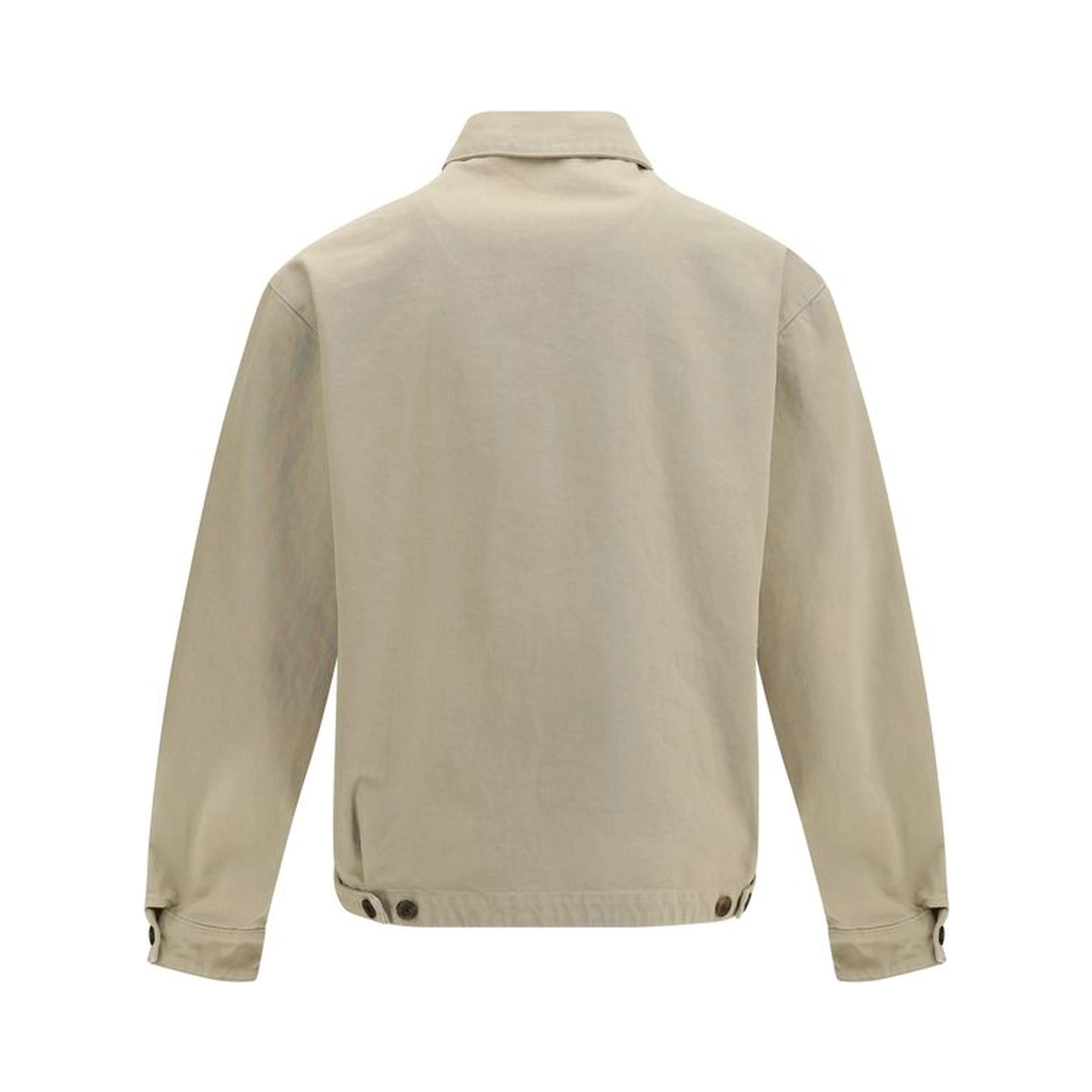 Beige Cotton Denim Jacket