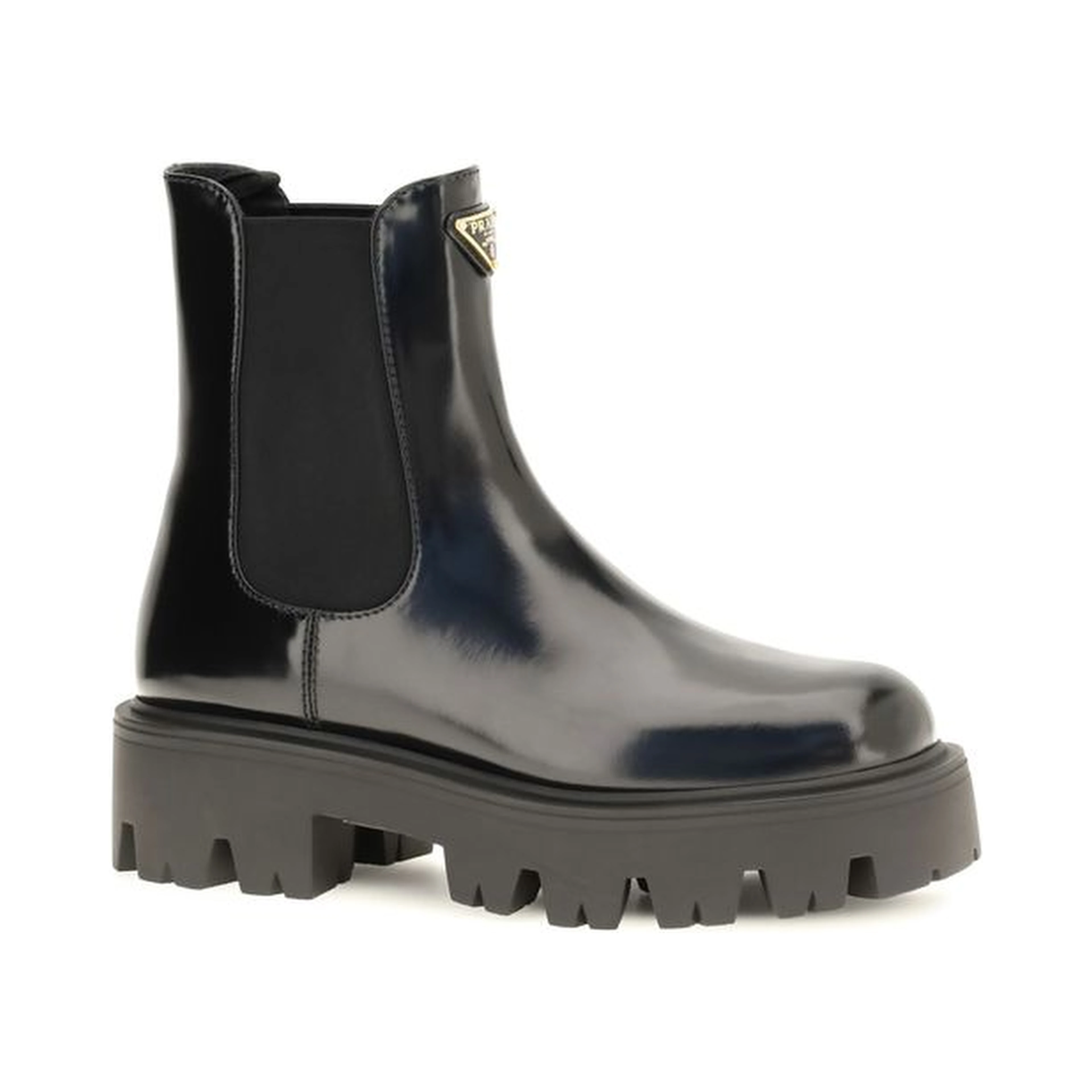 Black Calf Leather Bos Taurus Chelsea Boots