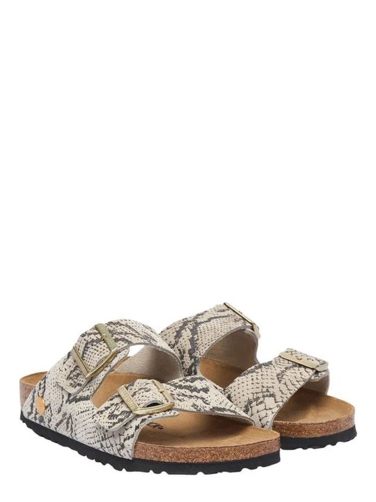 Gray Leather Flat Sandals alternative