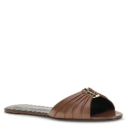 Brown Calf Leather Bos Taurus Mules