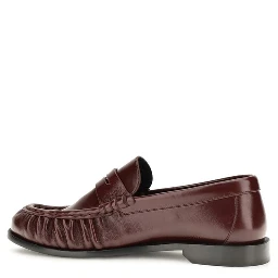 Bordeaux Lamb Ovis Aries Aries Slip-On Loafers