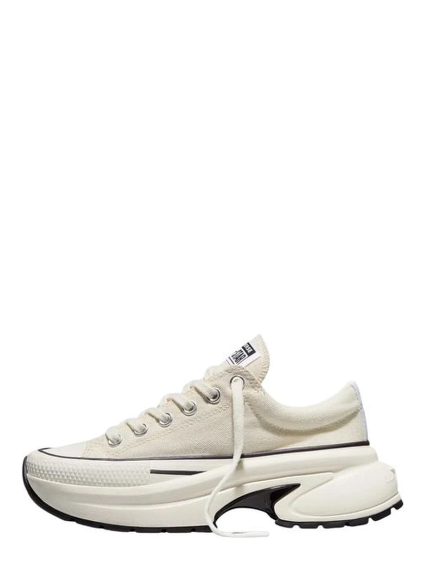 Black And White Textile Chunky Sneakers