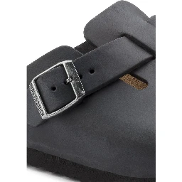 Black Synthetic Mules