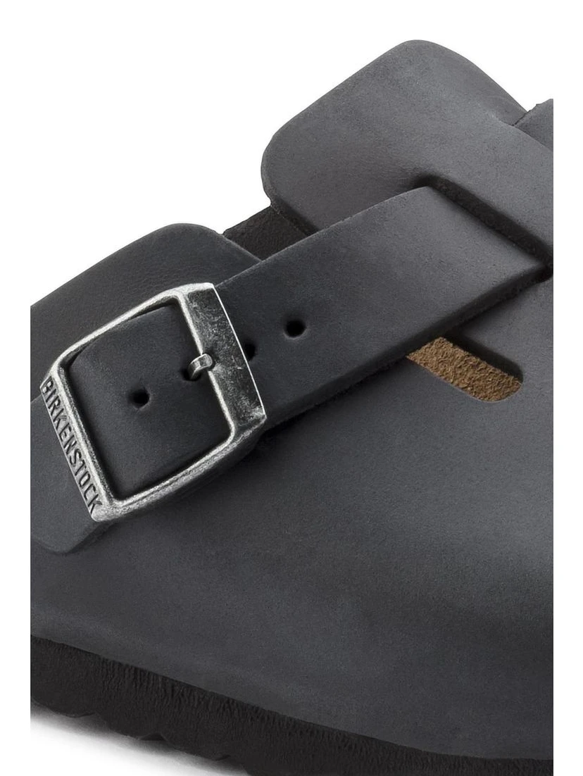 Black Synthetic Mules