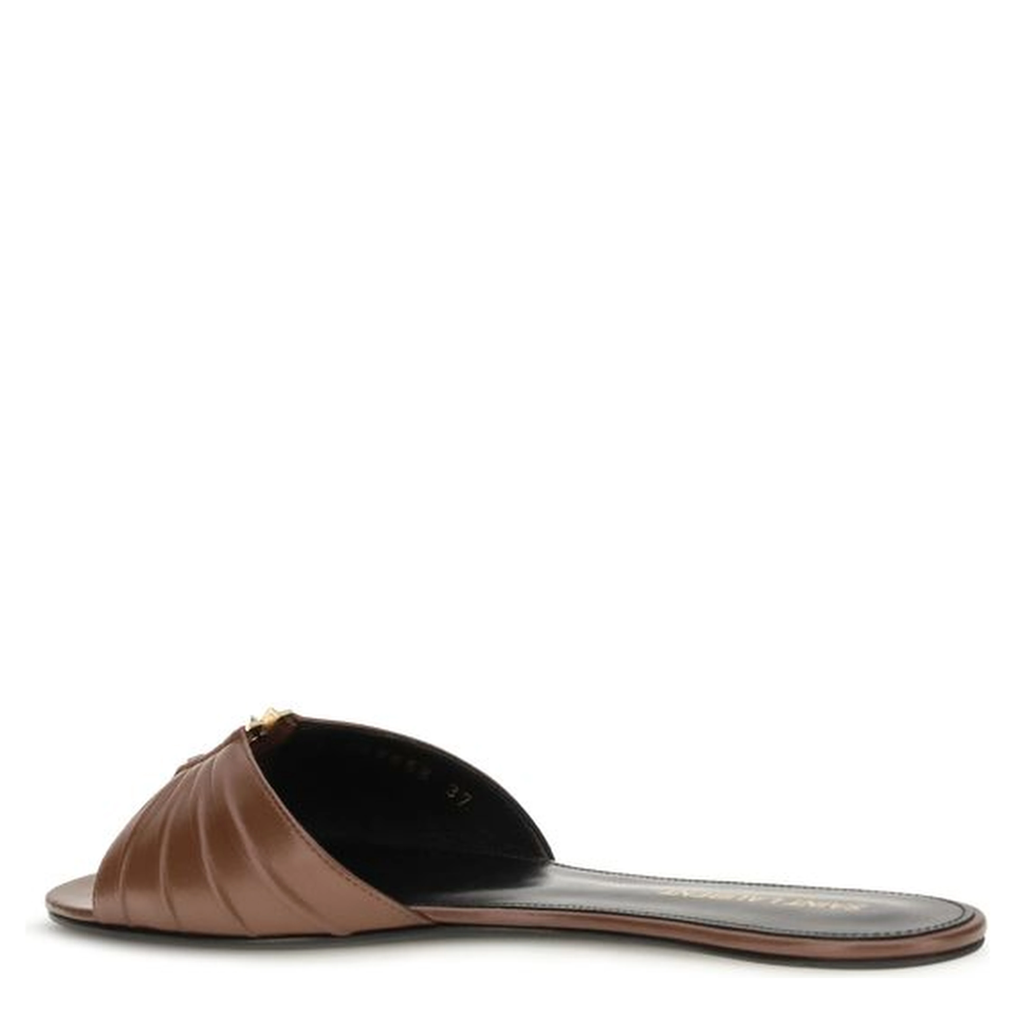 Brown Calf Leather Bos Taurus Mules