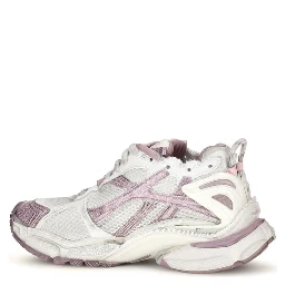 Purple Polyester Athletic Sneakers