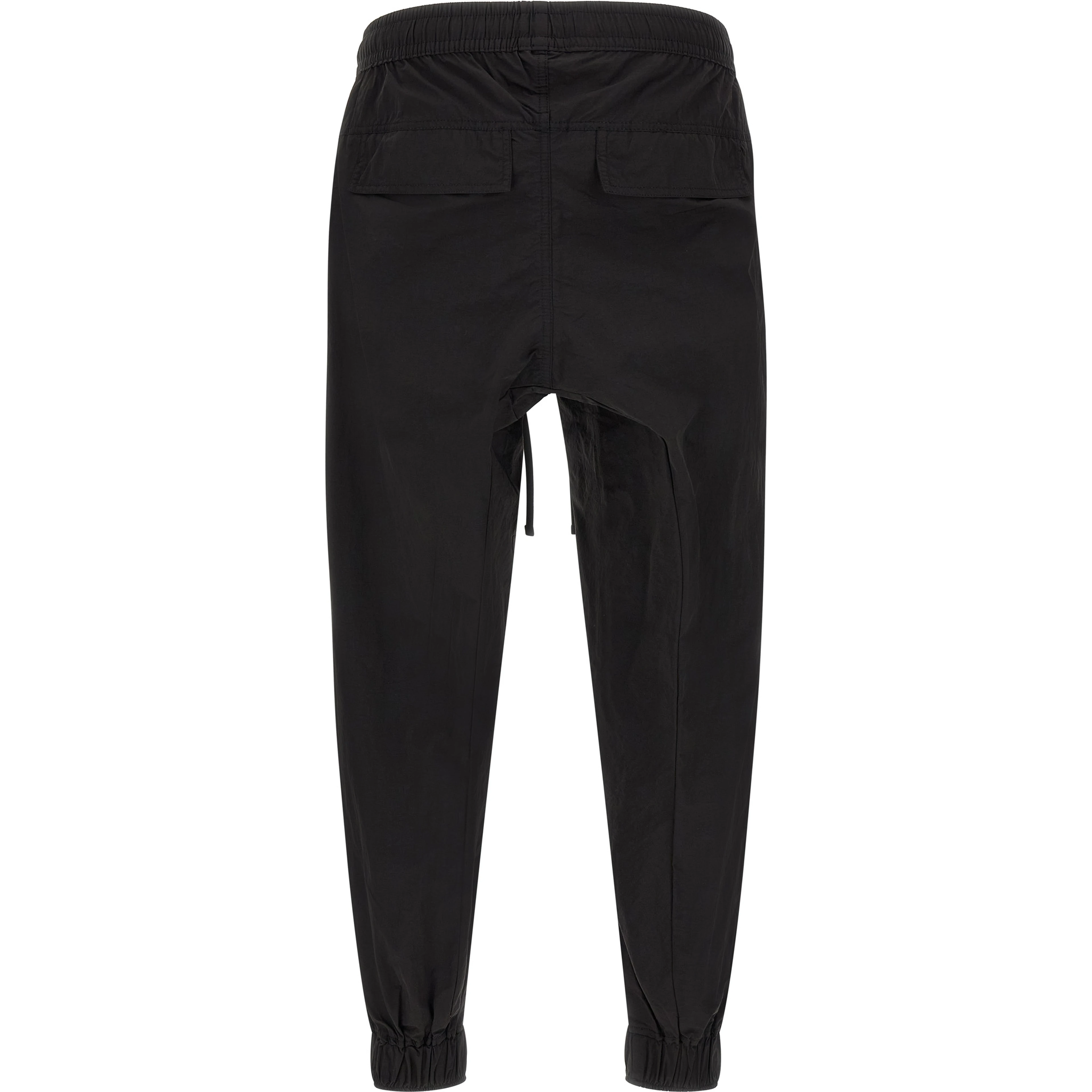 Black Polyamide Casual Pants