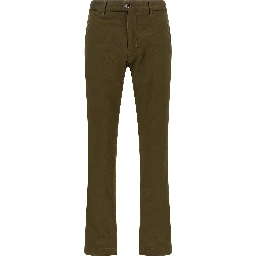 Bicolor Cotton Casual Pants