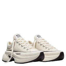 Black And White Textile Chunky Sneakers