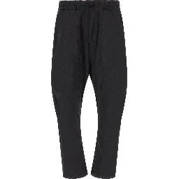 Black Polyamide Athletic Pants