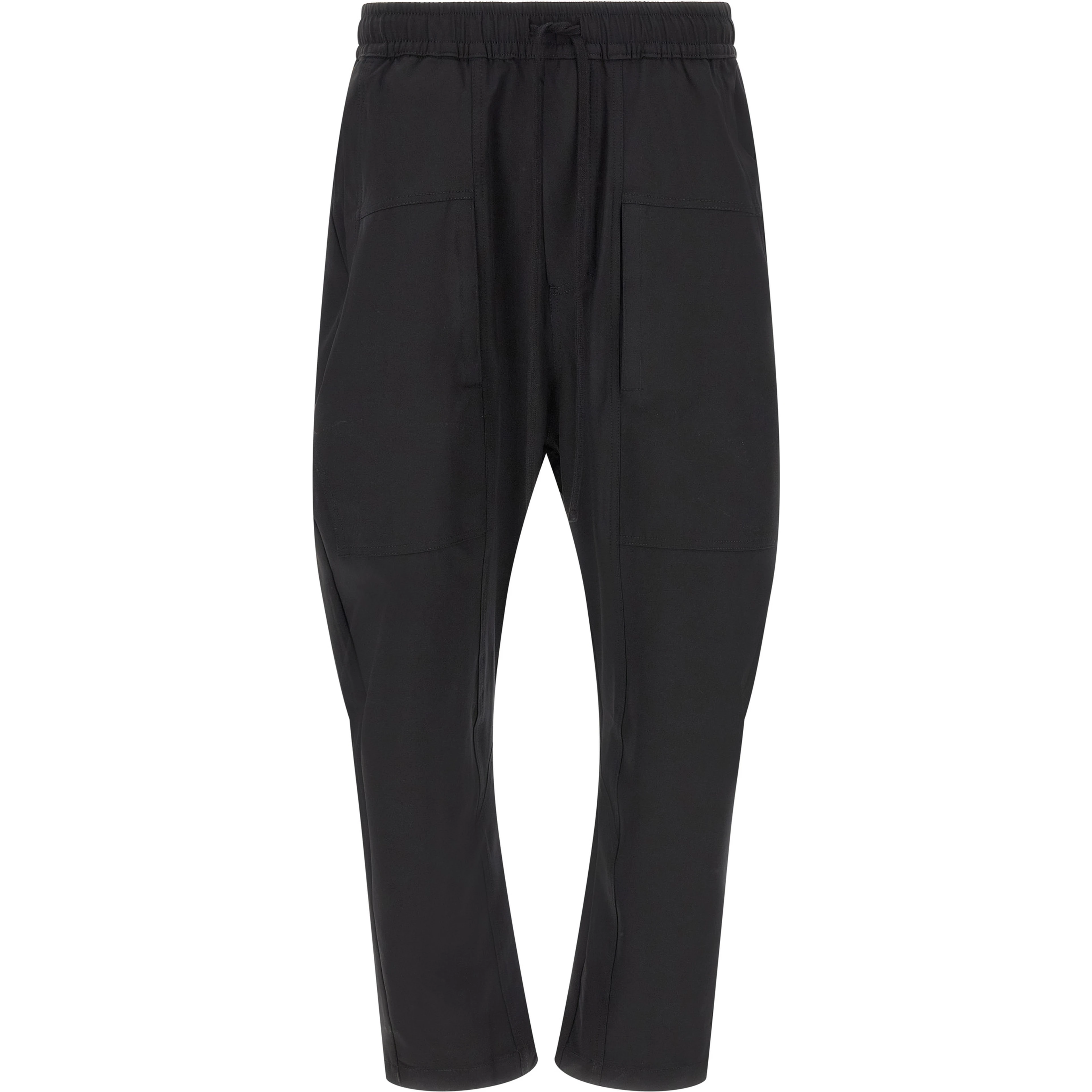 Black Polyamide Athletic Pants