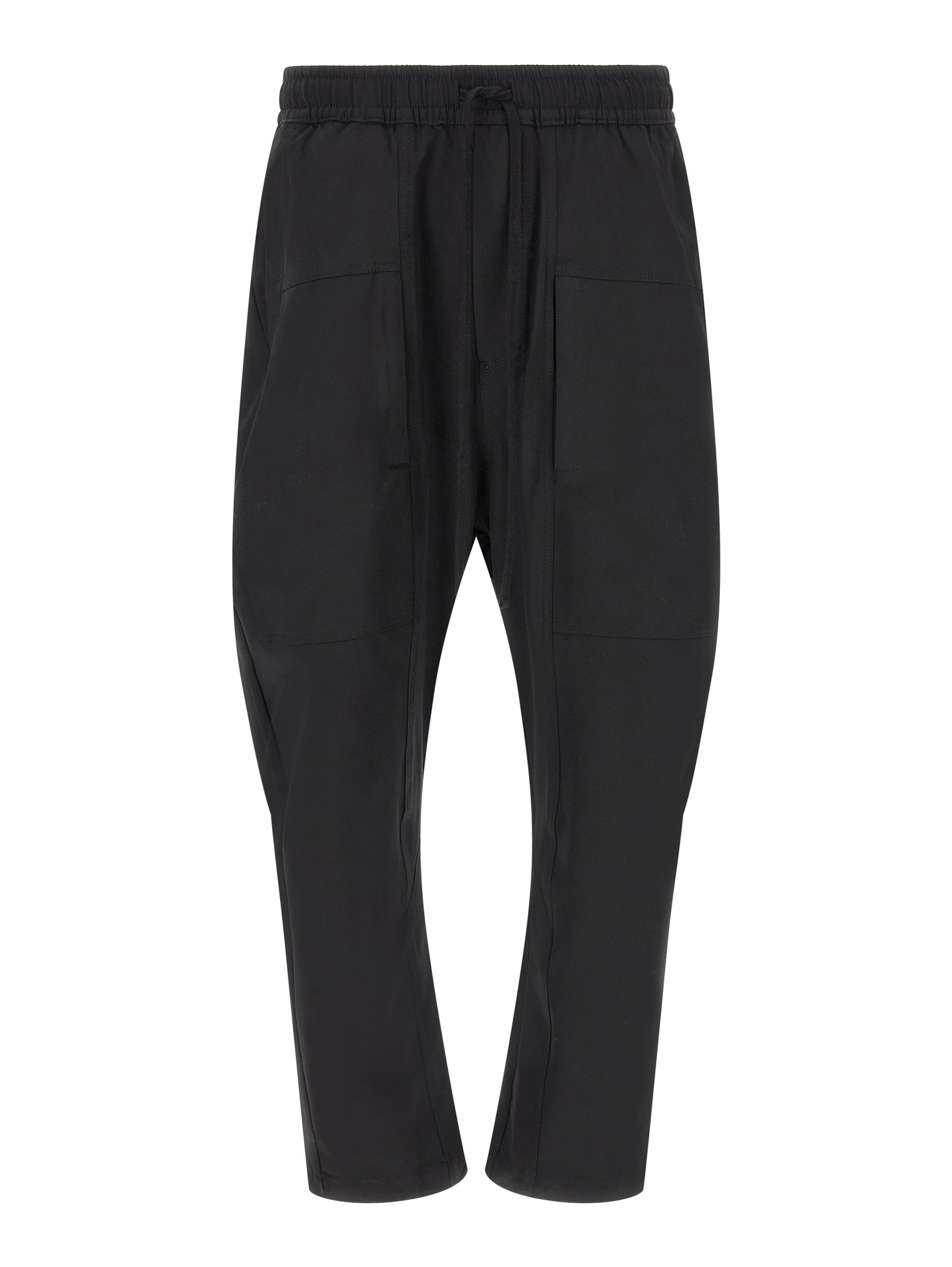 Black Polyamide Athletic Pants