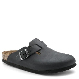 Black Synthetic Mules