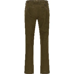 Bicolor Cotton Casual Pants