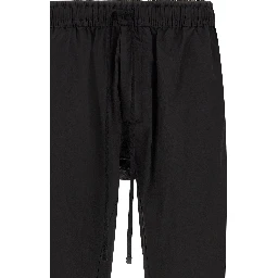 Black Polyamide Casual Pants