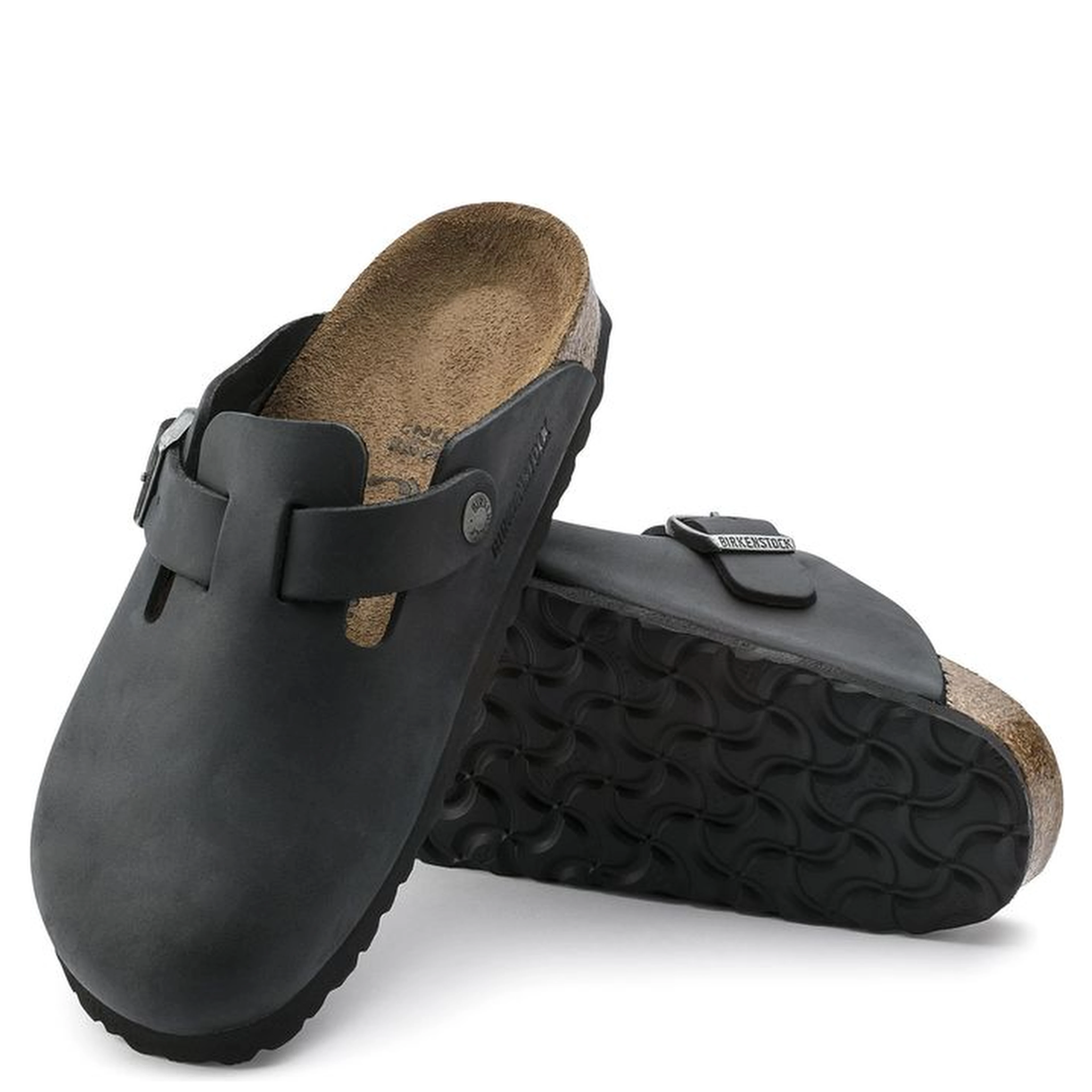 Black Synthetic Mules