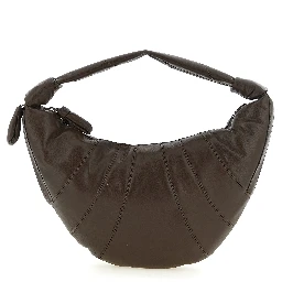 Brown Lamb Leather Shoulder Bag