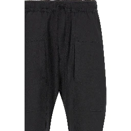 Black Polyamide Athletic Pants