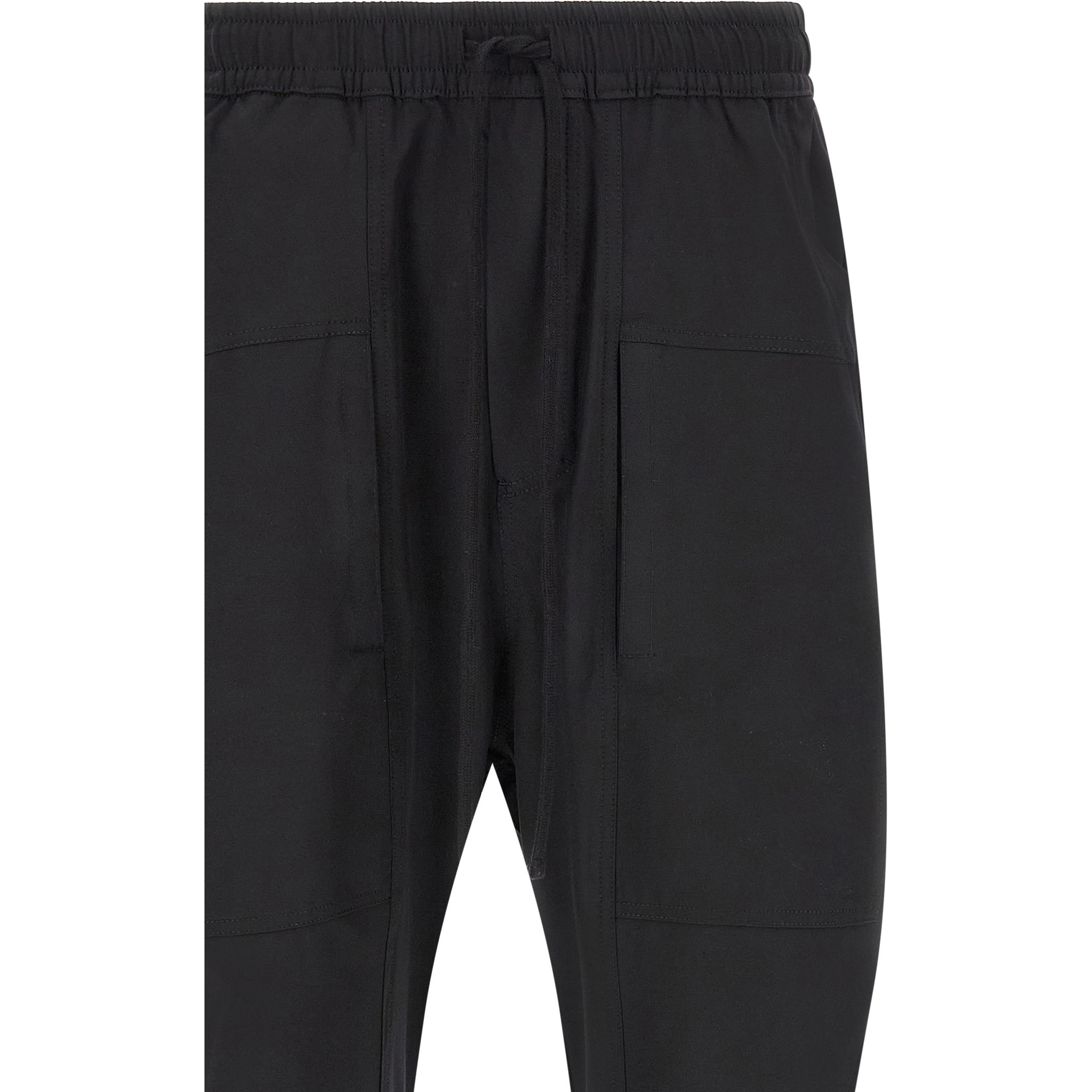 Black Polyamide Athletic Pants