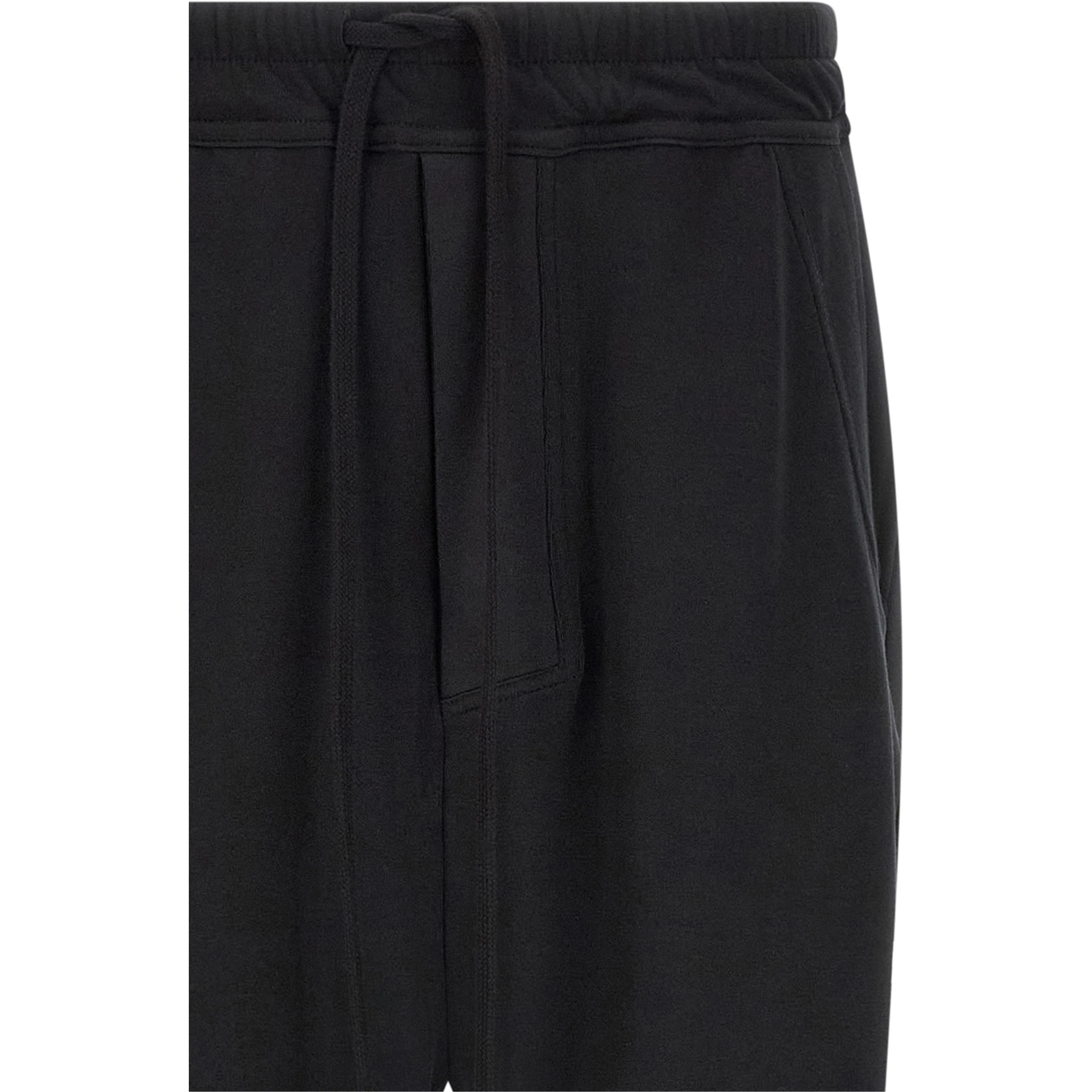 Black Cotton Casual Pants