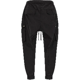 Black Polyamide Cargo Pants