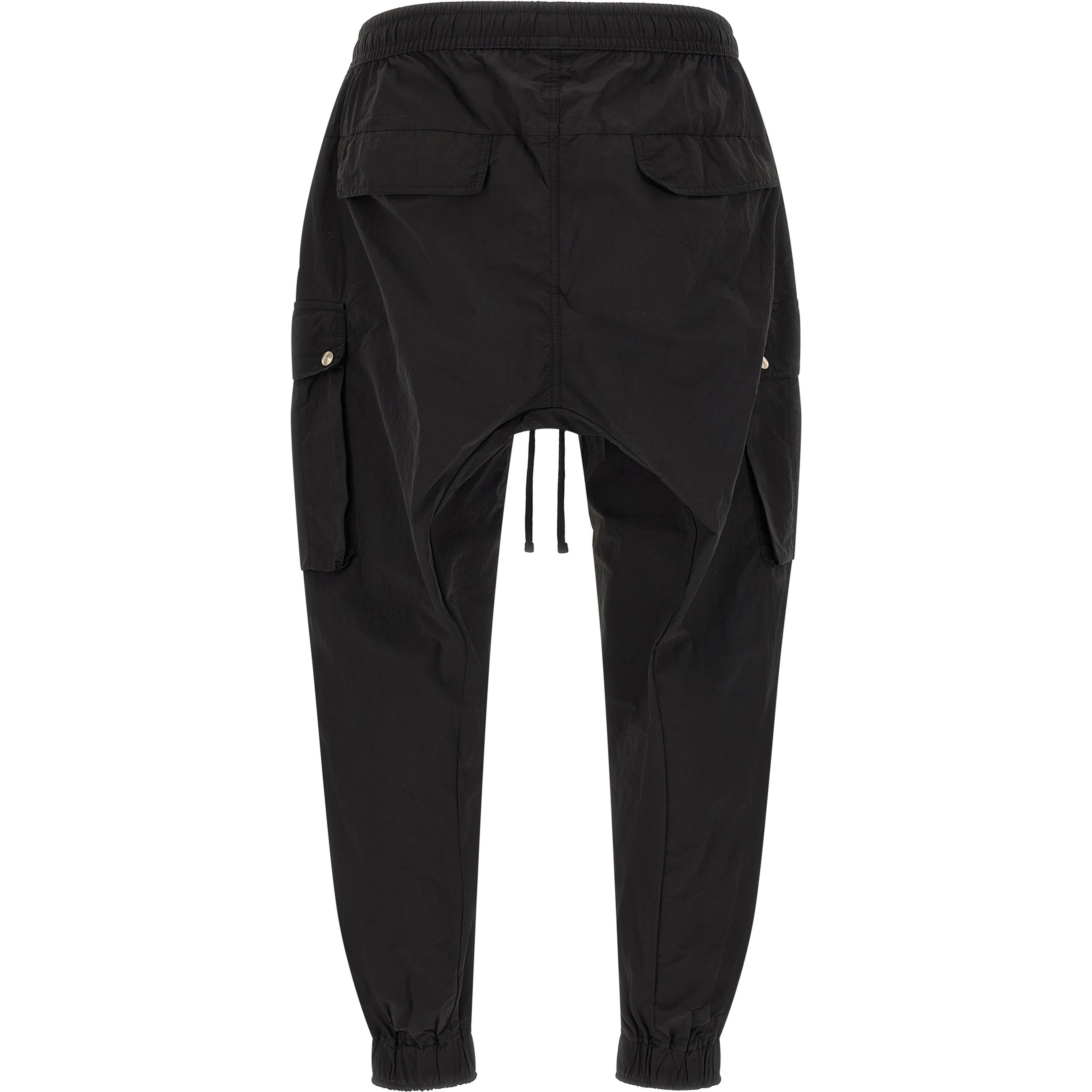 Black Polyamide Cargo Pants