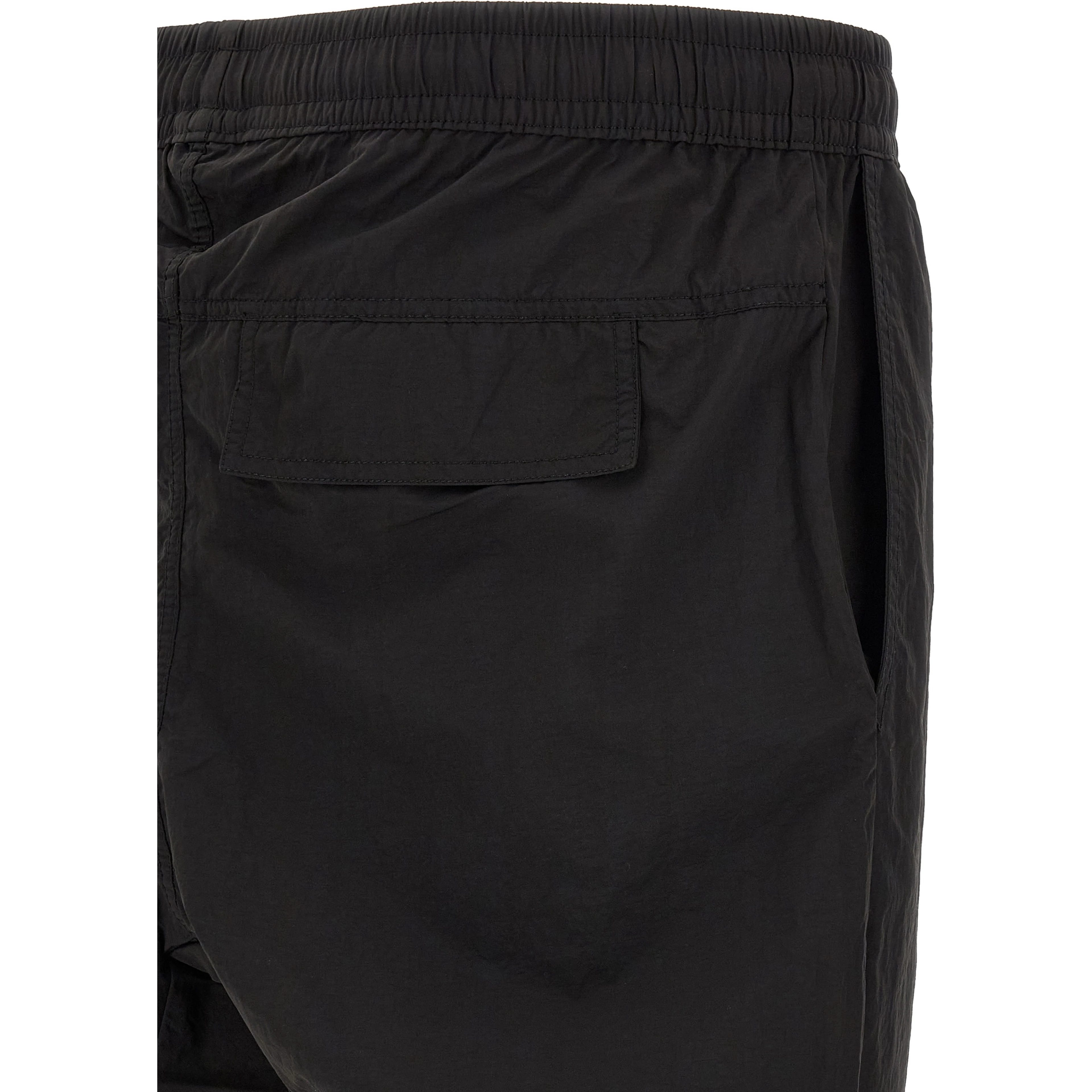 Black Polyamide Casual Pants