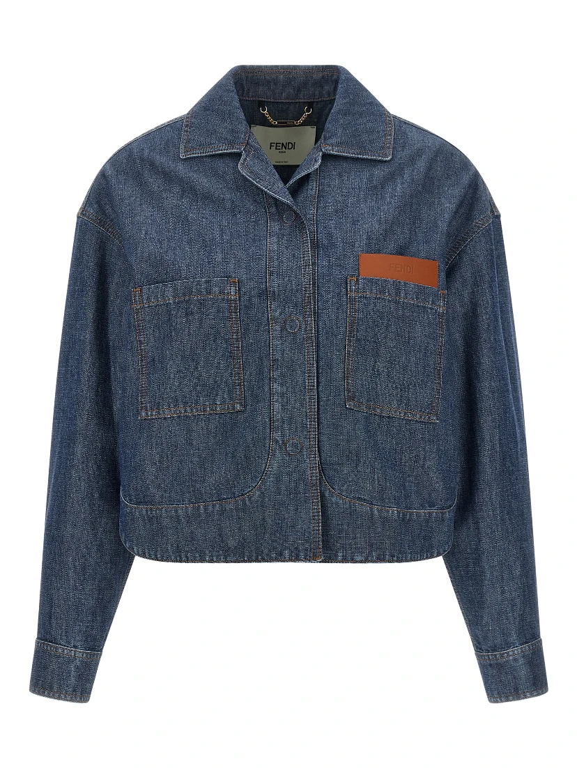 Blue Cotton Denim Jacket