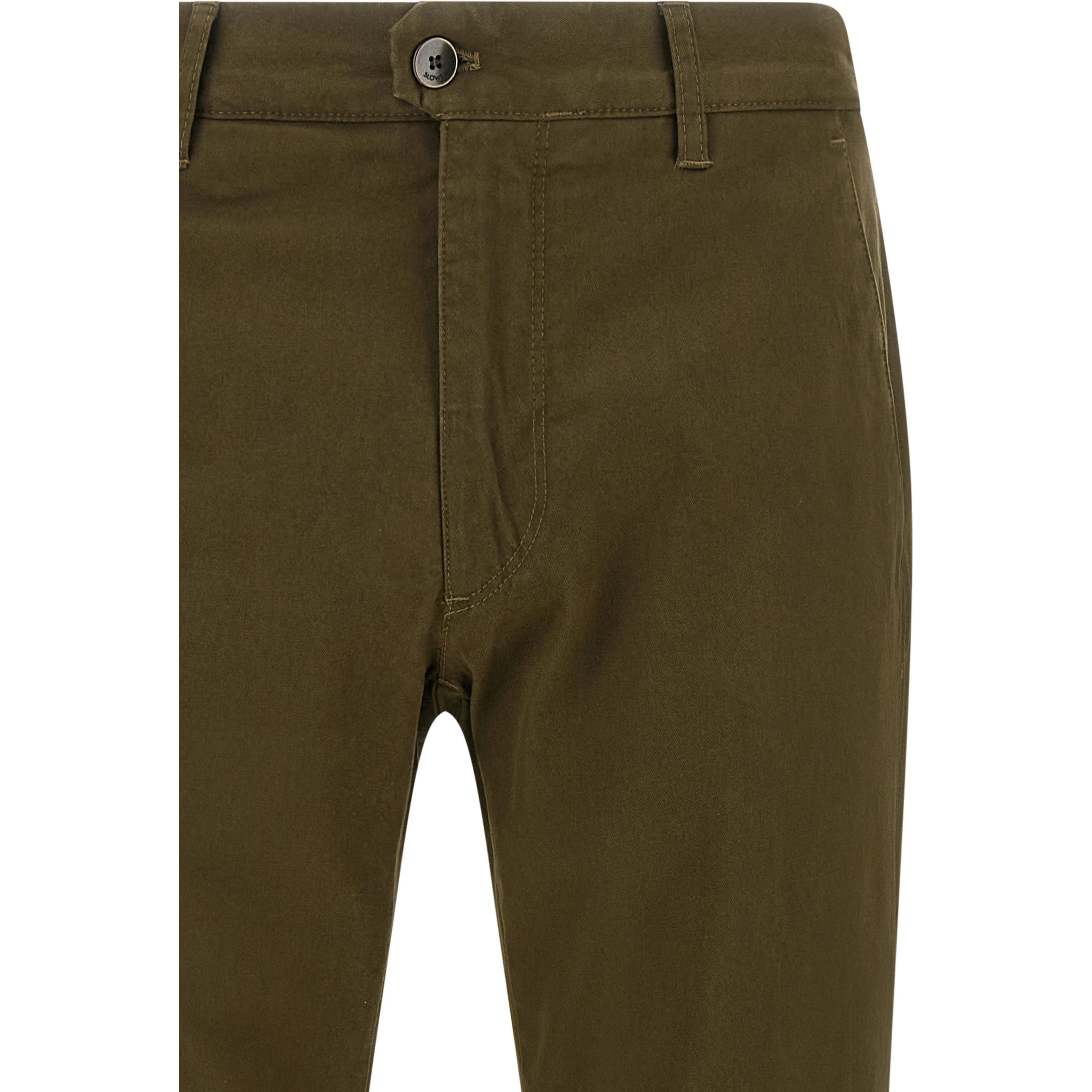 Bicolor Cotton Casual Pants