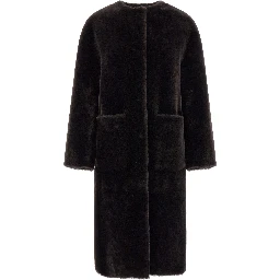 Brown Lamb Fur Coat
