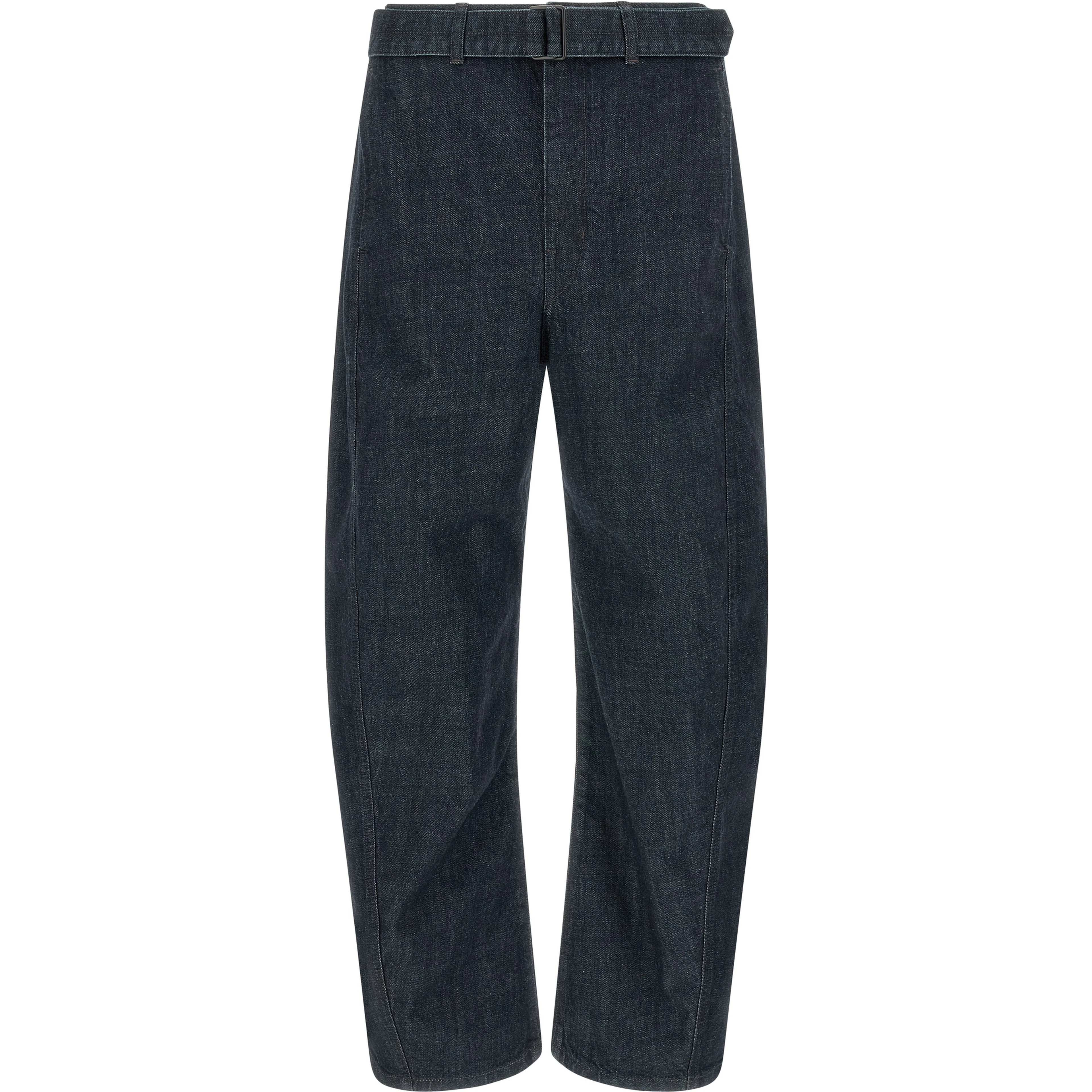 Blue Cotton Tapered Jeans