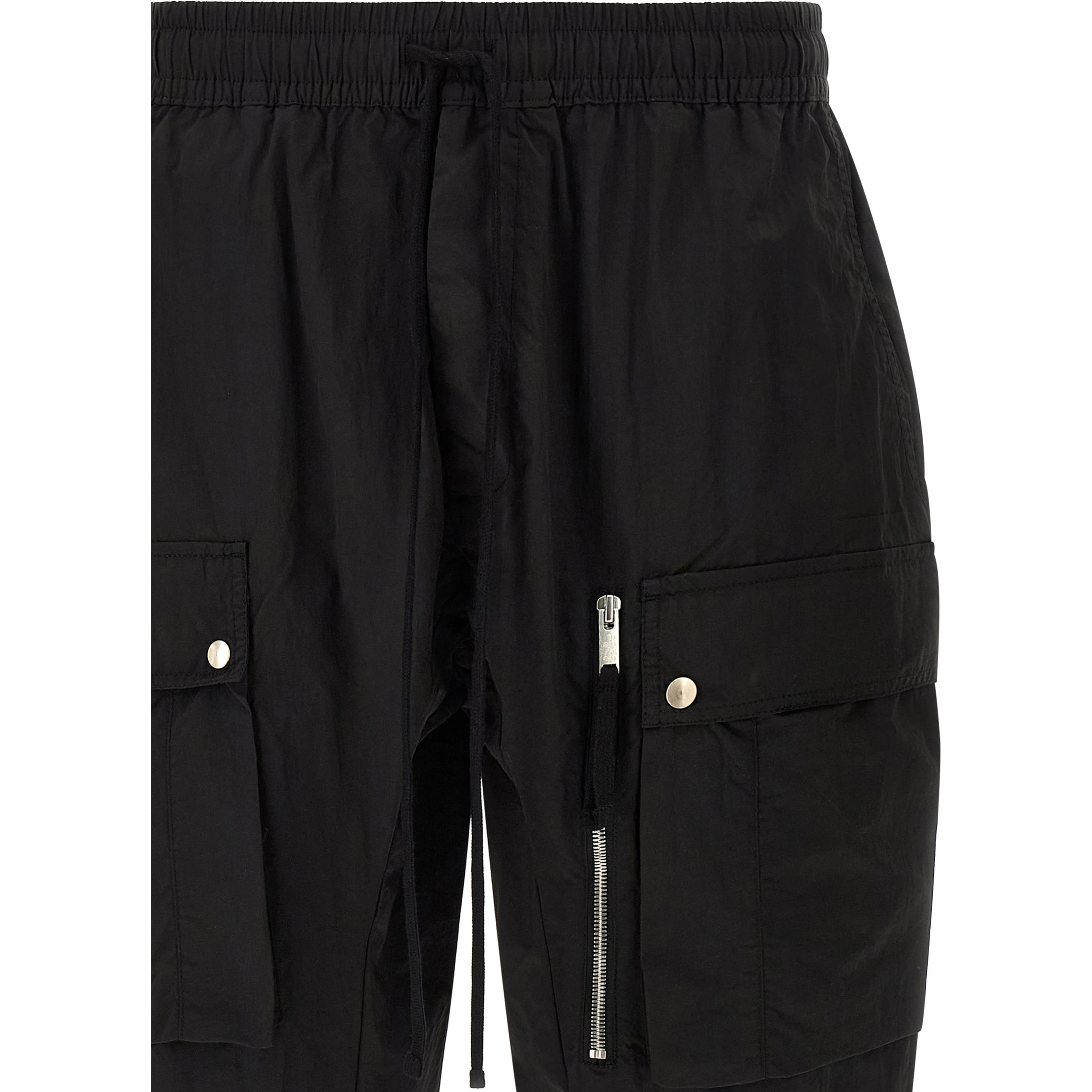 Black Polyamide Cargo Pants