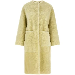Bicolor Lamb Fur Coat