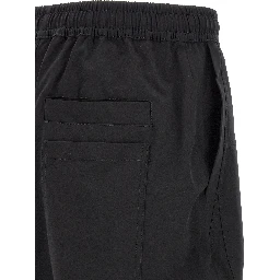Black Polyamide Athletic Pants