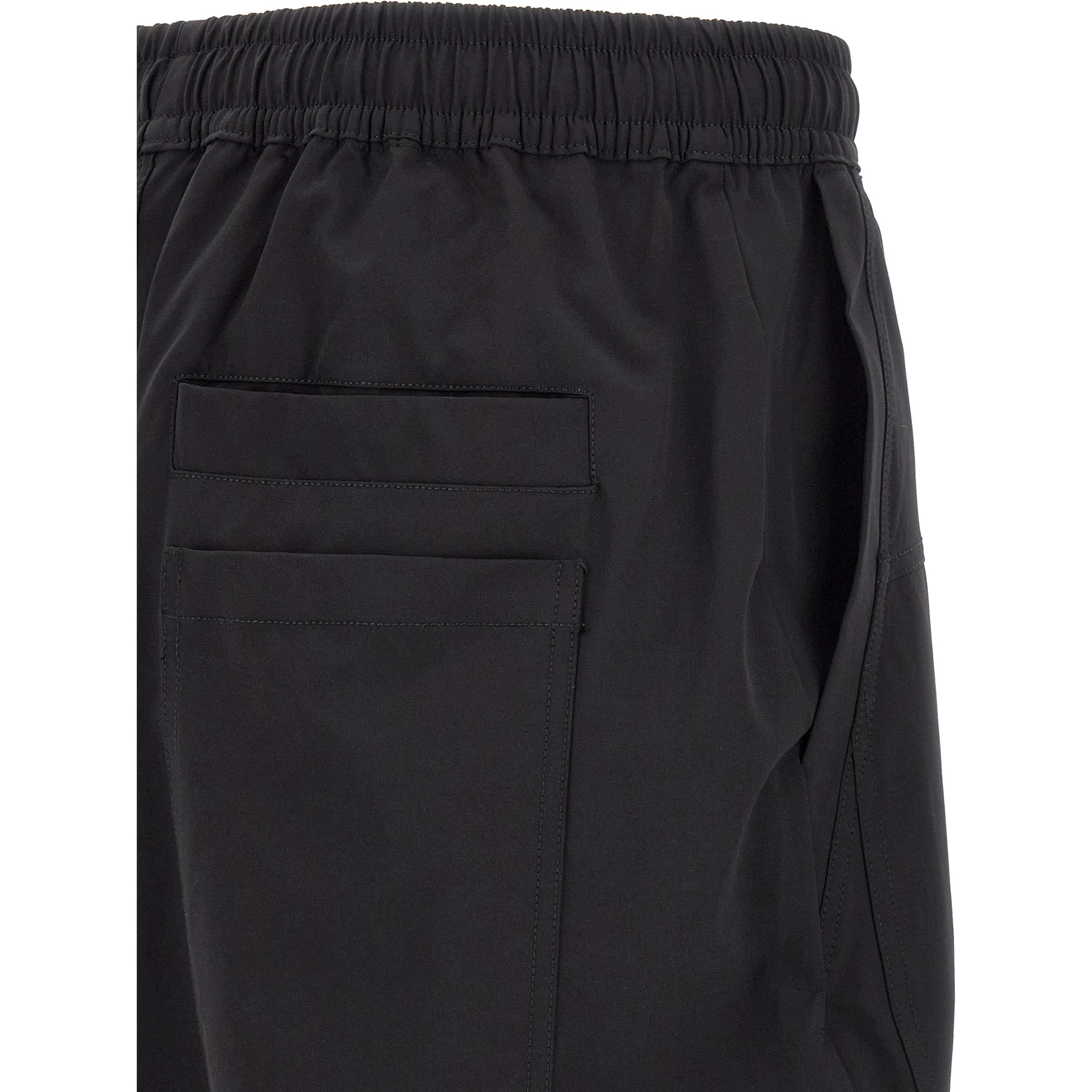 Black Polyamide Athletic Pants